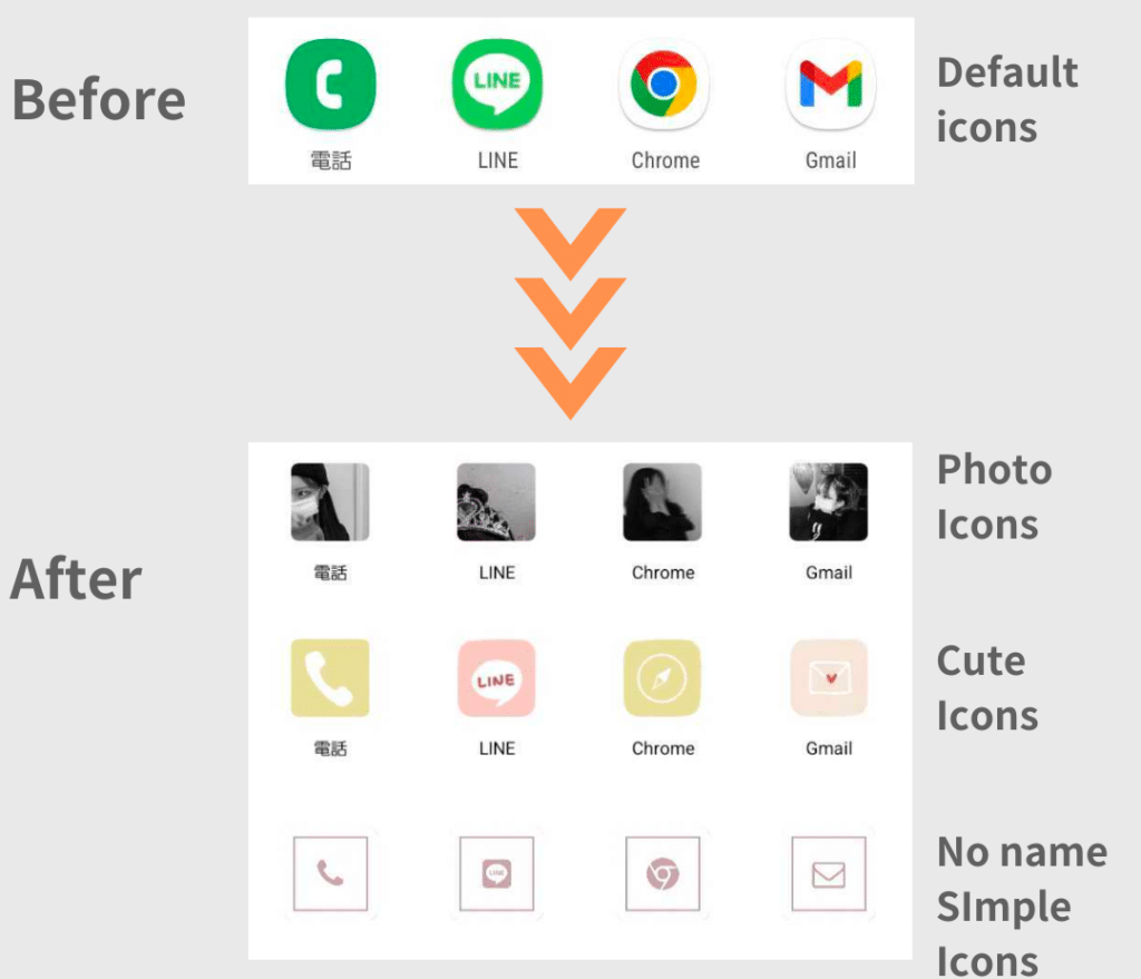 앱 아이콘 변경, 안드로이드로 개성을 표현 1 ec95b1 ec9584ec9db4ecbd98 ebb380eab2bd ec9588eb939ceba19cec9db4eb939ceba19c eab09cec84b1ec9d84 ed919ced9884